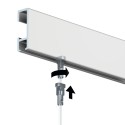 Artiteq Click Rail Set en blanc 200cm - 20kg