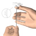 Artiteq 1kg Systeemplafond Clip - Wit plastic per stuk