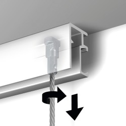 Newly R10 vægskinne (loft ved siden af)