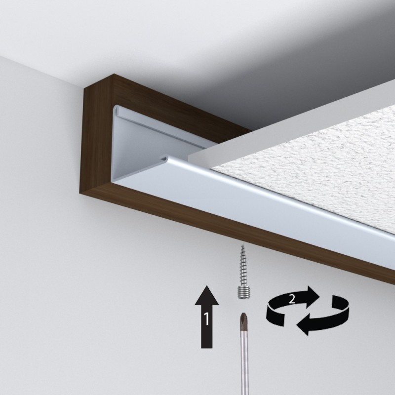 GeckoTeq Gancio per sospensione a soffitto con filo e gancio