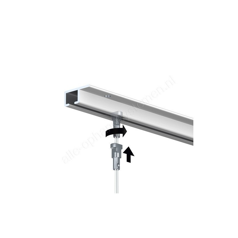 Artiteq set perlon twister 150cm met 5kg Rond messing Haak