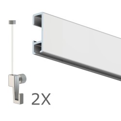 Ensemble suspendu 2 mètres BASIC - Rail de qualité Artiteq