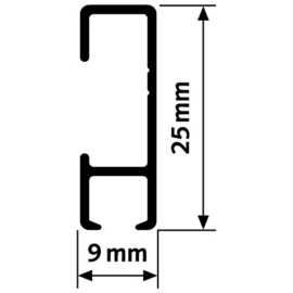 Hanging set 6 meters BASIC - Artiteq quality rail