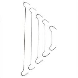 Gancho de techo doble GeckoTeq - embalado por 50 piezas