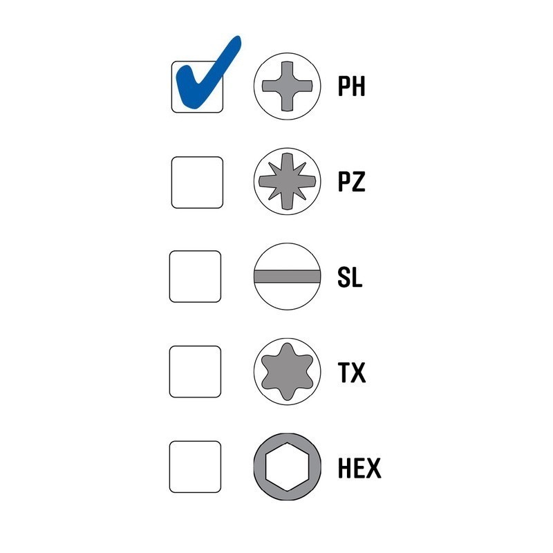 GeckoTeq Rundkopf-Kreuzschlitzschraube aus Edelstahl – in 2 Größen