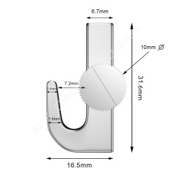 GeckoTeq Haken Schwer - 10 kg
