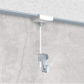 Artiteq System Deckenklemme mit 2 m Draht und Minihaken – 4 kg