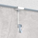 Artiteq System Ceiling clamp with 2 mt wire and mini hook - 4kg