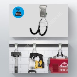Sistema para colgar herramientas GeckoTeq - Gancho compacto GSH9