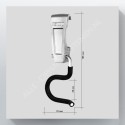Système de suspension d'outils GeckoTeq - Crochet en S en acier (balai) GSH20