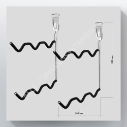 GeckoTeq Vavan ripustusjärjestelmä 2kpl - GSH23