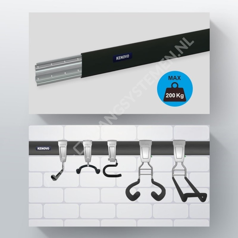 GeckoTeq Tool Hanging System Set for 4 Tools - GSH116