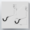 GeckoTeq Système de Suspension de Vélo pour 1 Vélo - GSH119 Horizontal