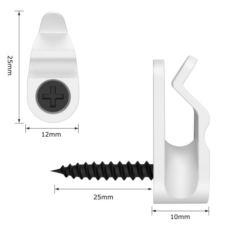 Geckoteq Plastkrokar för Girlanger och Festljus