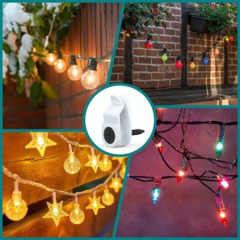Ganci in filo di plastica GeckoTeq per ghirlande e illuminazione per feste