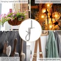Ganchos de alambre de acero inoxidable GeckoTeq para guirnaldas e iluminación de fiestas