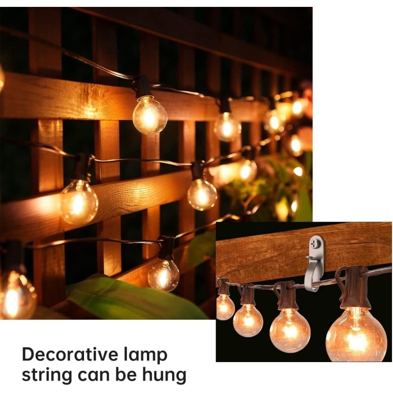 Ganchos de alambre de acero inoxidable GeckoTeq para guirnaldas e iluminación de fiestas