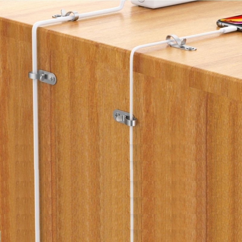 Ganchos de alambre de acero inoxidable GeckoTeq para guirnaldas e iluminación de fiestas