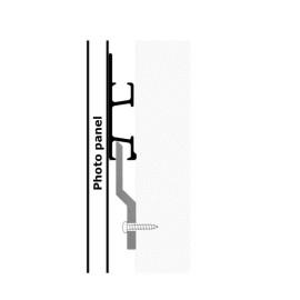 Asta appendiabiti autoadesiva GeckoTeq Cleat Z Bar - per set da 2