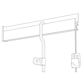 4x4mm Stange U-Top Alu 200cm - für Newly R30