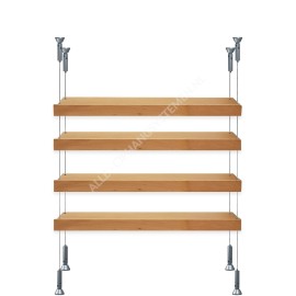 GeckoTeq selbstsichernde 1,5-mm-Kabelaufhängungsgreifer – 20 kg