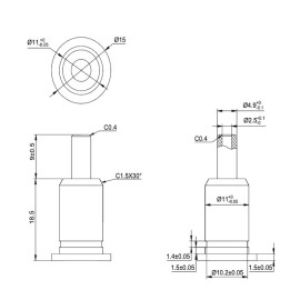 GeckoTeq selbstsichernde 1,5-mm-Kabelaufhängungsgreifer – 20 kg
