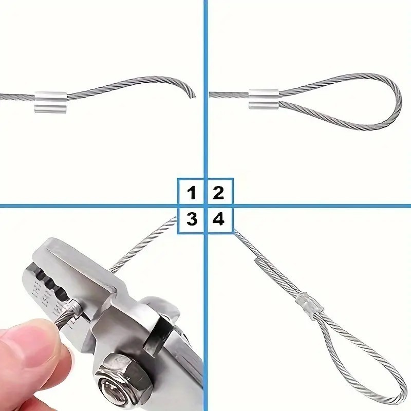 GeckoTeq Compression Bush Drahtklemme 1,5mm in schwarz und alu