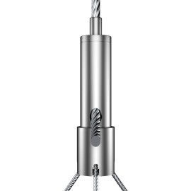 Geckoteq Morsetto portafilo autofrenante con base divisoria - 20kg