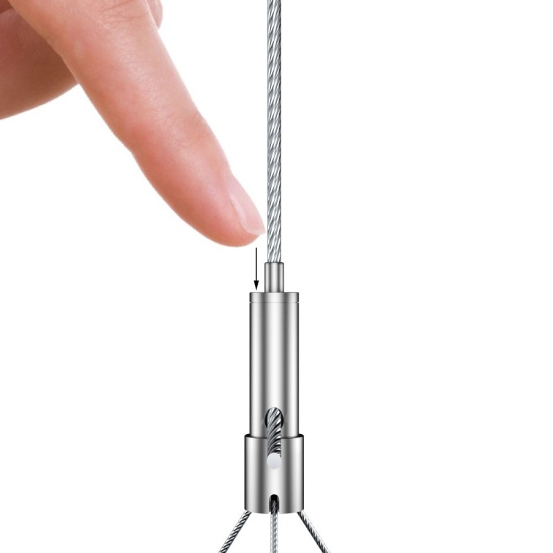 Geckoteq Serre-fil auto-freinant avec base séparatrice - 20kg