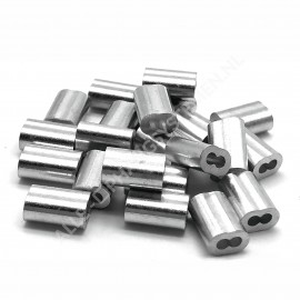 Geckoteq Boccola di compressione Morsetto filo 1,5mm in nero e alluminio