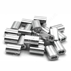 Geckoteq Kompressionsbuchse Drahtklemme 1,5 mm in Schwarz und Aluminium