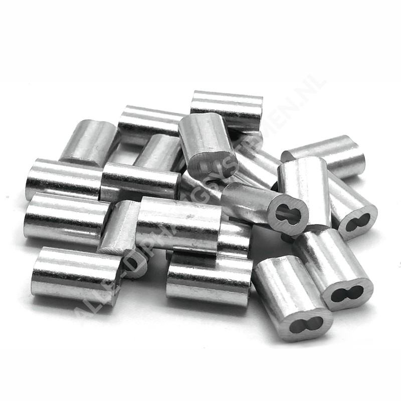 Geckoteq Tuleja zaciskowa Zacisk drutowy 1,5 mm w kolorze czarnym i aluminiowym