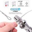 GeckoTeq Compression Bush Wire clamp 1,0mm in alu
