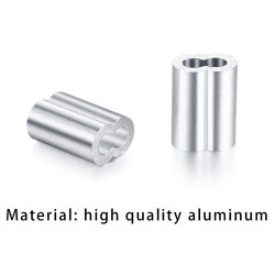 Geckoteq Kompressionsbøsning Trådklemme 1,5mm i sort og aluminium