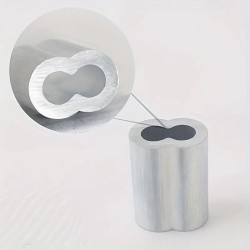 Geckoteq Tuleja zaciskowa Zacisk drutowy 1,0 mm z aluminium