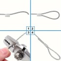 GeckoTeq Compression Bush Wire clamp 1,0mm in alu