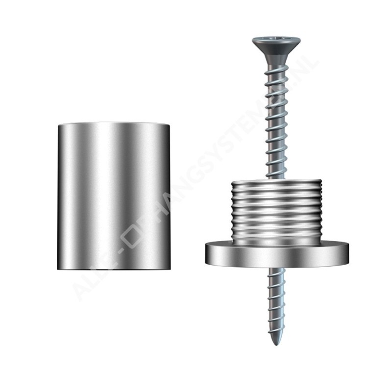 GeckoTeq Screw system ceiling Anchor for 1 wire - 25kg