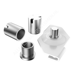 Geckoteq Ancoraggio a soffitto avvitabile con sdoppiatore per 3 fili - 15kg