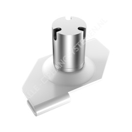 Geckoteq Anclaje de techo atornillable con divisor para 3 hilos - 15kg