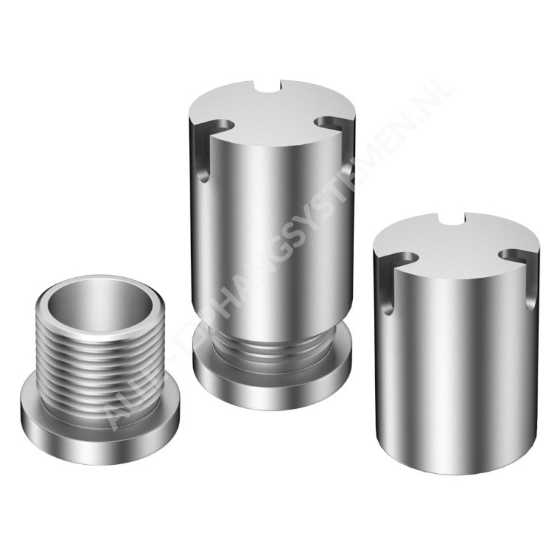 Geckoteq Anclaje de techo atornillable con divisor para 3 hilos - 15kg