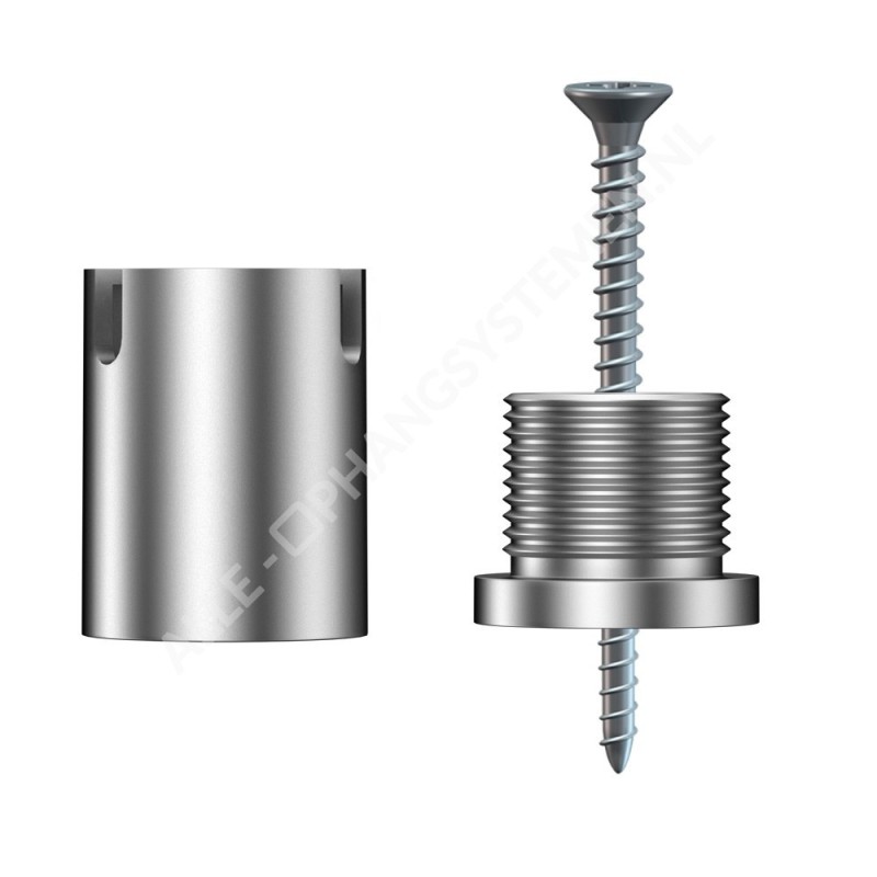 Geckoteq Anclaje de techo atornillable con divisor para 3 hilos - 15kg