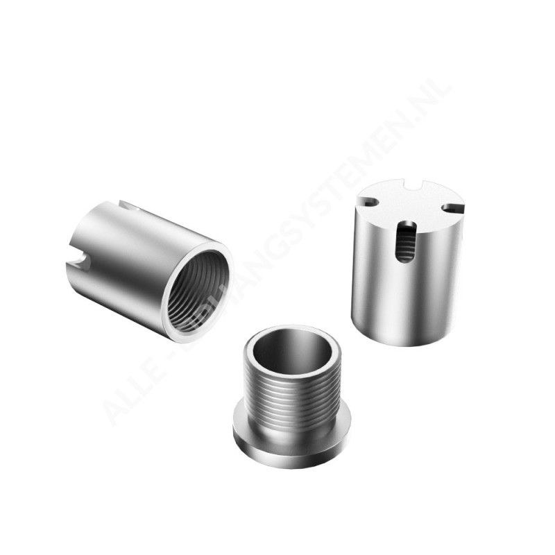 Geckoteq Anclaje de techo atornillable con divisor para 4 hilos - 15kg