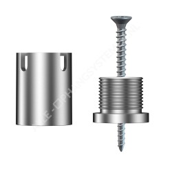 Geckoteq Ancrage de plafond vissable avec répartiteur pour 4 fils - 15kg