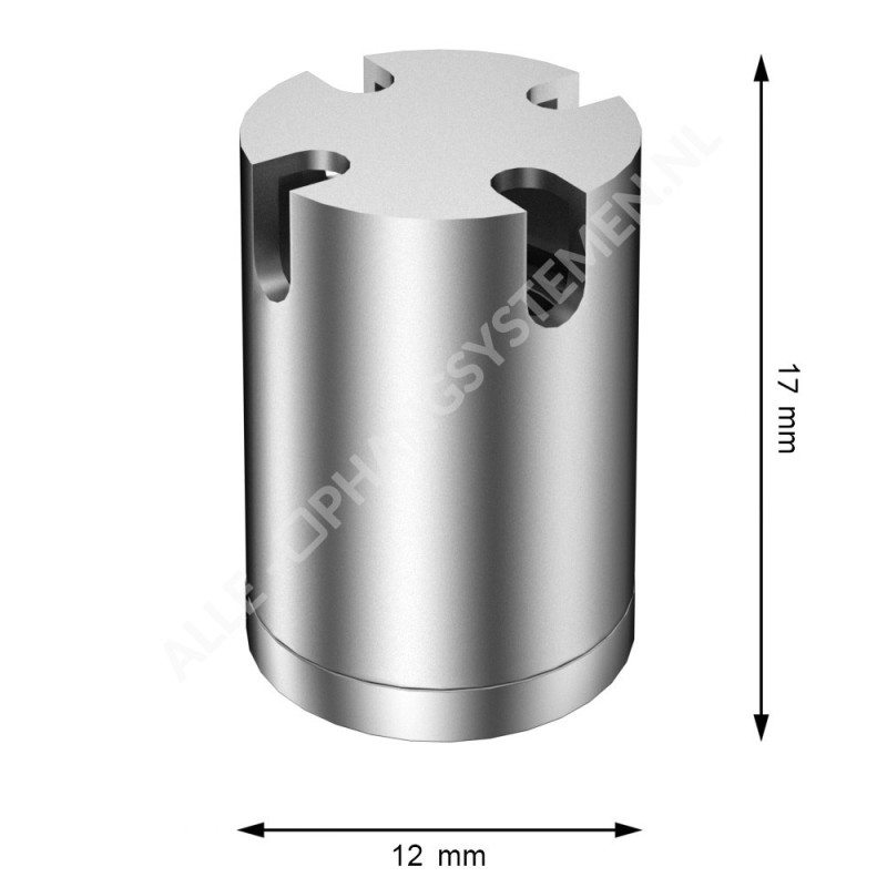 Geckoteq Ancoraggio a soffitto avvitabile con sdoppiatore per 4 fili - 15kg