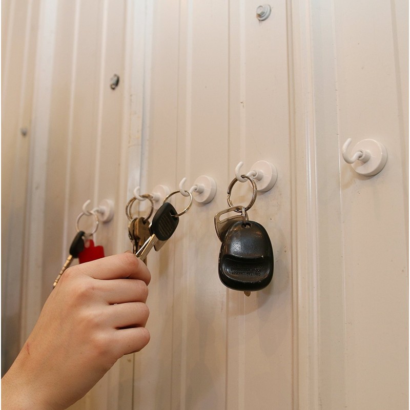 Geckoteq Magnet für abgehängte Decke mit Haken – 16 x 27 mm – 5 kg