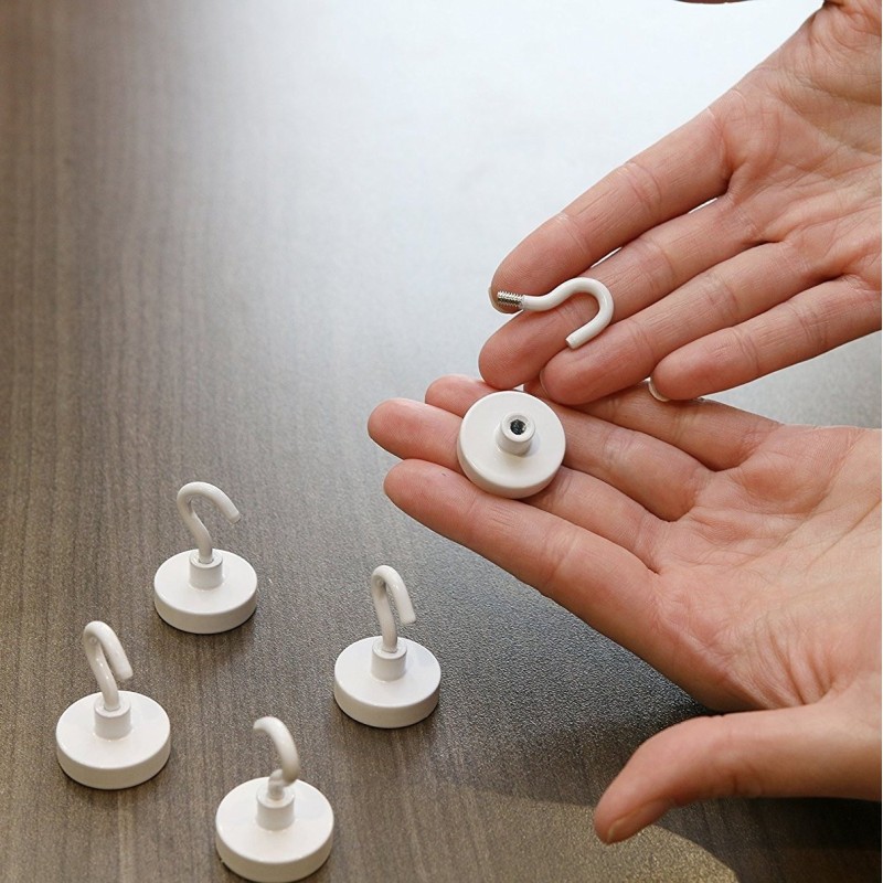 Geckoteq Upphängd takmagnet med krok - 16x27mm - 5kg