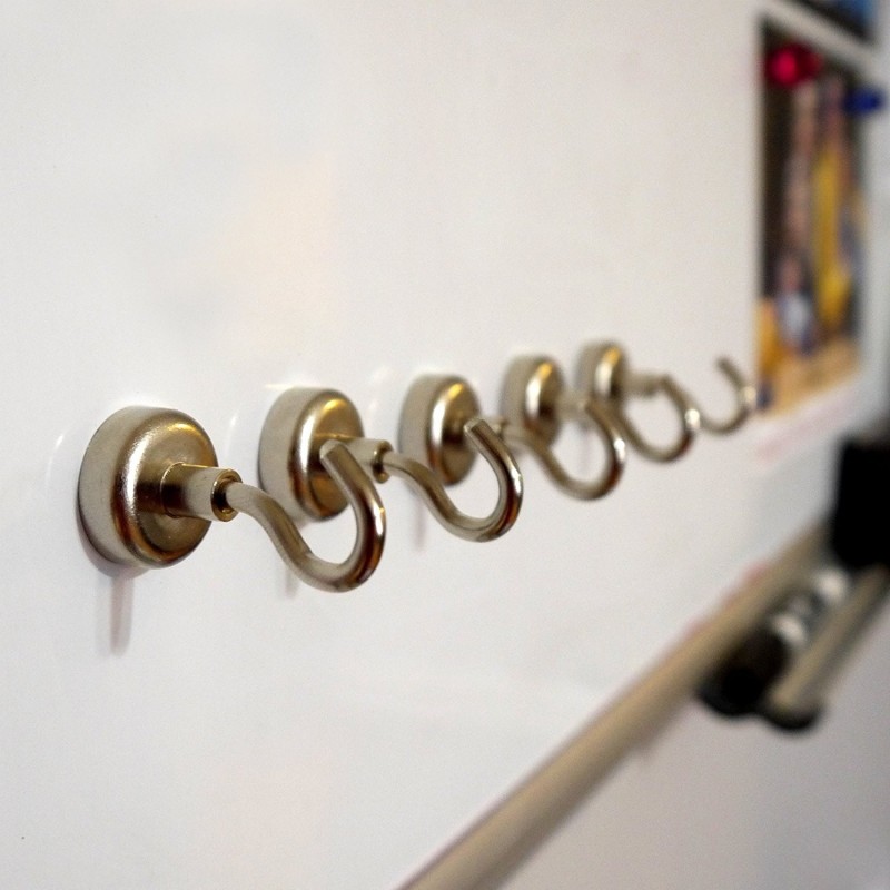 Geckoteq Magnet für abgehängte Decke mit Haken – 16 x 27 mm – 5 kg