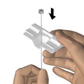 Artiteq Colgador de techo suspendido blanco – 4kg