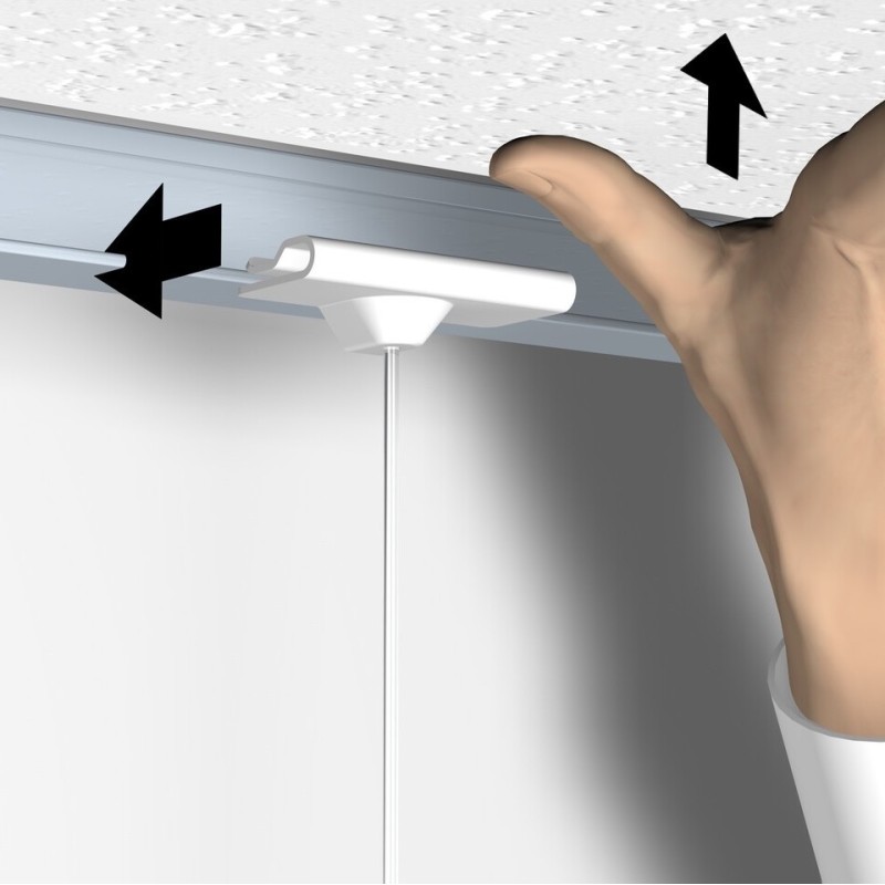 Artiteq Colgador de techo suspendido blanco – 4kg