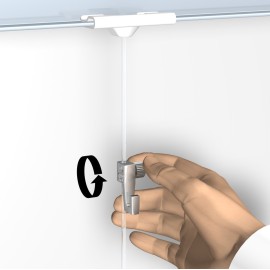 Artiteq Gancio da soffitto sospeso bianco – 4 kg